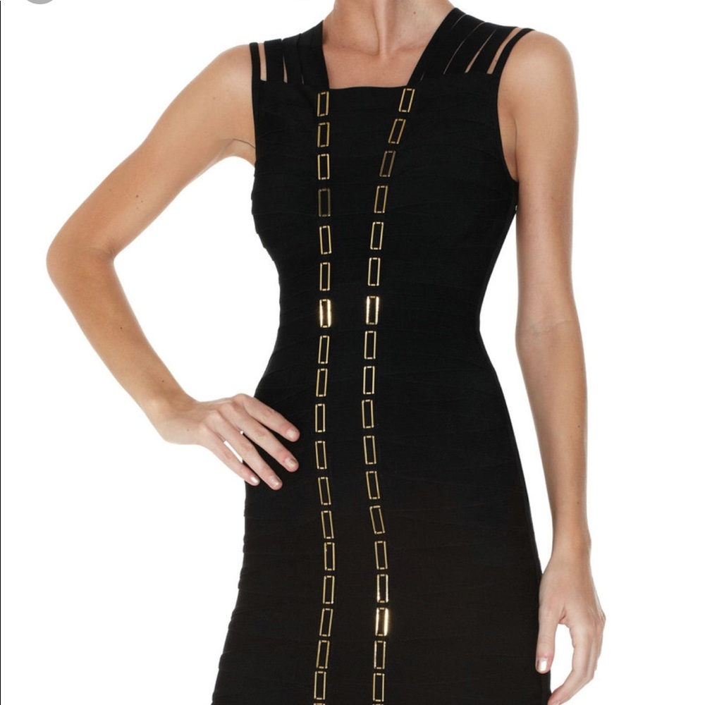 Herve Leger XS GEMMA DRESS